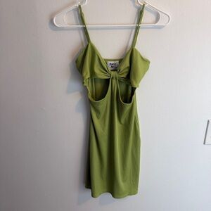 Princess Polly green cut out mini dress